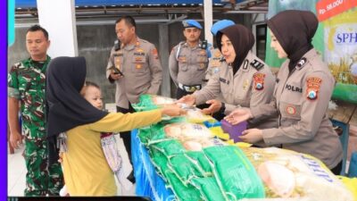 Dukung Stabilitas Harga Pangan Polres Malang Gelar Bazar Murah, Warga Sambut Antusias