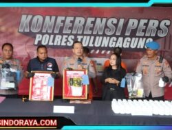 Polres Tulungagung Berhasil Amankan Tersangka Pengedar Narkoba Diduga Jaringan Internasional, Sita Sabu 1,2kg