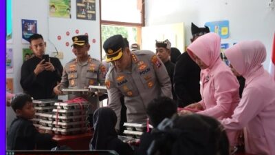Polresta Banyuwangi Launching SPPG Salurkan Makan Bergizi Gratis 1.218 Siswa di Watukebo