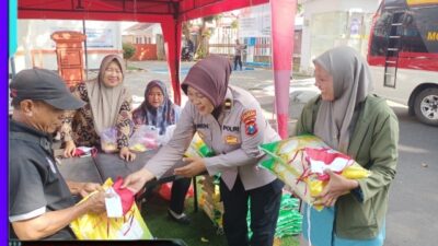 Gerakan Pangan Murah, Polresta Banyuwangi dan Bulog Telah Gelontorkan 202 Ton Beras SPHP Untuk Warga