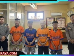 Polres Pelabuhan Tanjung Perak Tangkap Komplotan Curas Bersenjata Tajam di Jalan Gula Surabaya