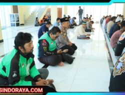 Polres Gresik dan Komunitas Ojol Bersatu, Sholat Gaib dan Doa Bersama Untuk Almarhum Affan