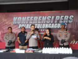 Satuan Reserse narkoba satresnarkoba Polres Tulungagung berhasil mengukap peredaran narkotika