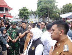 Dandim 0808 Bersama Forkopimda Dampingi Gubernur Jatim Dalam Gerakan Pangan Murah Di Wilayah Blitar