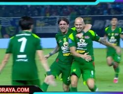 Hujan Gol, Persebaya Hajar Bali United Dengan Skor Telak 5-2 di Stadion GBT Surabaya