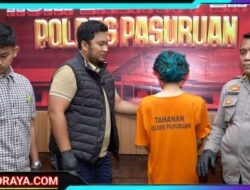 Polres Pasuruan Amankan Pelaku Pelempar Bom Molotov Pos Lantas Pandaan