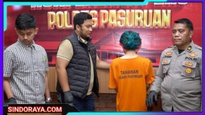 Polres Pasuruan Amankan Pelaku Pelempar Bom Molotov Pos Lantas Pandaan