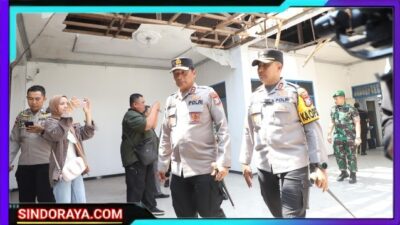 Kapolda Jatim Tinjau Titik Kerusakan di Kediri Raya, Himbau Masyarakat Turut Jaga Kamtibmas