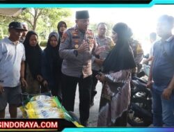 Bakti Sosial : Polres Pelabuhan Tanjung Perak Bagikan 150 Paket Beras SPHP Untuk Warga Pabean Cantikan