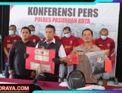 Polres Pasuruan Kota Berhasil Amankan 6 Tersangka Komplotan Curanmor Yang Beraksi di 16 TKP