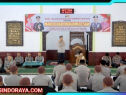 Teladani Akhlak Rasulullah, SPN Polda Jatim Gelar Peringatan Maulid Nabi