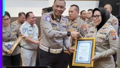 Berhasil Ungkap Kasus Tabrak Lari, Satlantas Polres Sumenep Terima Penghargaan Dari Polda Jatim