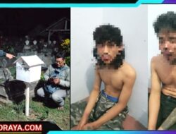 Polres Blitar Amankan Dua Pemuda Pencuri Kotak Amal di TPU Sumberjo