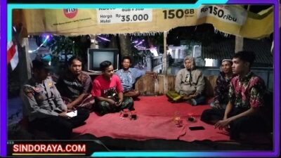 Kapolsek Rembang Bersama Tiga Pilar Himbau Warga Aktifkan Siskamling