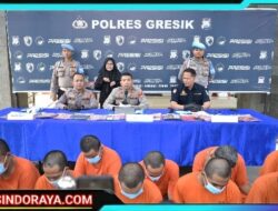 Operasi Tumpas Narkoba Semeru 2025, Polres Gresik Berhasil Ungkap 16 Kasus Amankan 20 Tersangka