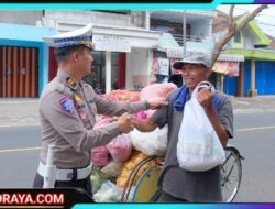 Polres Malang Berbagi Ratusan Paket Sembako Sambut Hari Lalu Lintas Bhayangkara ke-70
