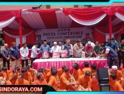 Polres Pasuruan Gelar Press Conference Sukses Ungkap Jaringan Kampung Narkoba dan TPPU Rp 3 Miliar
