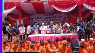 Polres Pasuruan Gelar Press Conference Sukses Ungkap Jaringan Kampung Narkoba dan TPPU Rp 3 Miliar