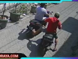 Dua Pelaku Curanmor di Simolawang Surabaya Terekam CCTV, Aksinya Viral di Media Sosial