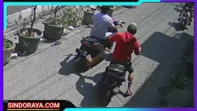 Dua Pelaku Curanmor di Simolawang Surabaya Terekam CCTV, Aksinya Viral di Media Sosial