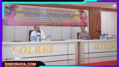 Perdalam Kompetensi Forensik Kepolisian, Bidlabfor Polda Jatim Gelar Coaching Clinic di Polres Situbondo