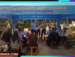 Satlantas Polrestabes Surabaya Kembali Gelar Layanan Perpanjangan SIM Malam di Taman Bungkul