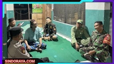 Giat Poskamling Dialogi Dengan Warga, Polsek Beji Perkuat Keamanan di Gunung Gangsir