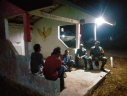 Melalui Kegiatan Siskamling Personel Kodim 1009/Tla Dan Masyarakat Jaga Keamanan Di Wilayah