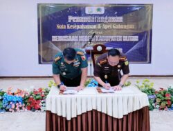 Tingkatkan Sinergitas, Kodim 0808 dan Kejari Kabupaten Blitar Teken Perjanjian Kerja Sama