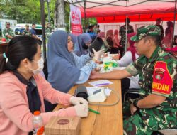 Sinergi TNI-Polri dan Masyarakat dalam Donor Darah HUT ke-80 TNI