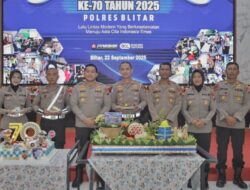 Satlantas Polres Blitar Gelar Syukuran Peringatan HUT Lantas ke-70
