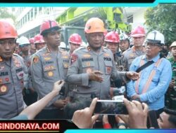 Kapolda Jatim Tinjau Evakuasi Korban Robohnya Bangunan Ponpes Al Khoziny di Sidoarjo