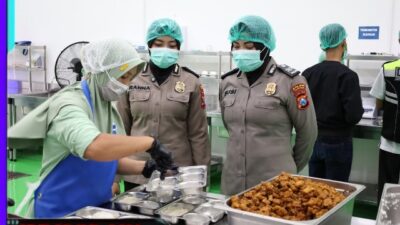 Pastikan MBG Higienis Polres Tulungagung Uji Food Safety di SPPG