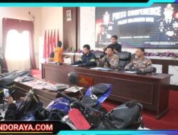 Polres Mojokerto Kota Berhasil Ungkap Curanmor Dua Tersangka dan 4 Unit Motor Diamankan