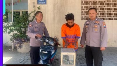 Polsek Kenjeran Amankan Pencuri Kotak Amal di Mushola Al Muwahhidin Surabaya