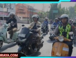 Polres Pasuruan Bersama Toga Tomas dan Komunitas Gelar Touring Bersholawat Untuk Kamseltibcarlantas
