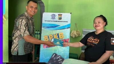 Polantas Menyapa, Polres Bondowoso Beri Layanan BPKB Delivery