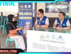 Samsat Surabaya Barat Terus Lakukan Pelayanan yang Humanis, Melalui Program “Polantas Menyapa”