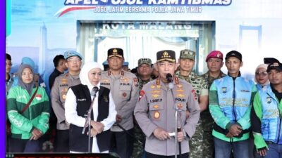 Kapolri Apresiasi Sinergi Polda Jatim dan Komunitas Ojol dalam Apel Kamtibmas “Jogo Jatim”