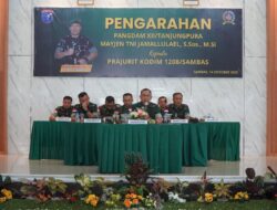 Pangdam XII/Tanjungpura Laksanakan Kunjungan Kerja Ke Kodim 1208/Sambas, Minta Prajurit Bijak Gunakan Medsos dan Loyal