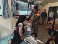 Babinsa Koramil 1002-01/Batang Alai Selatan Dampingi Kegiatan Posyandu Anggrek di Desa Anduhum