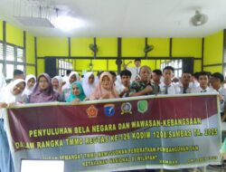 Satgas TMMD Regtas Ke-126 Kodim 1208/Sambas Gelar Penyuluhan Wawasan Kebangsaan Kepada Siswa SMA