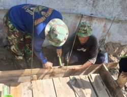 Satgas TMMD ke-126 Kodim 1208/Sambas Lanjutkan Pembangunan Septic Tank MCK Sekolah Dasar