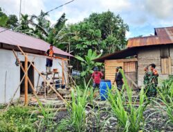 Satgas TMMD, ke-126 Kodim 1208/Sambas Bangun Garasi Rumah RTLH
