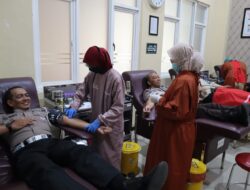 Sambut Hari Jadi ke-74 Humas Polri, Polres Tulungagung Gelar Donor Darah