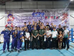 Danrem 101/Ant Didampingi Bupati Tala Serta Dandim 1009/Tla Hadiri Final Pertandingan Tinju Porprov Kalsel Ke-XII