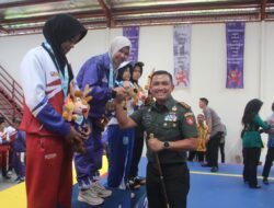 Selain Dukung Personel Pengamanan Dandim 1009/Tla Juga Aktif Menyaksikan Langsung Pelaksanaan Porprov Kalsel Ke-XII