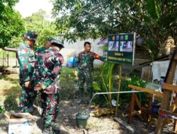 Kasiter Kasrem 121/Abw Bersama Dan Satgas TMMD Cek Aliran Air di Sumur Bor Program TMMD ke-126 Kodim 1208/Sambas