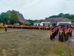 Danramil 1008-05/Kelua Hadiri Upacara Peringatan Hari Pramuka Ke-64 Di Kecamatan Muara Harus