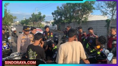 Patroli Gabungan Polres Sumenep Cegah Balap Liar 42 motor Tidak Sesuai Spektek Diamankan